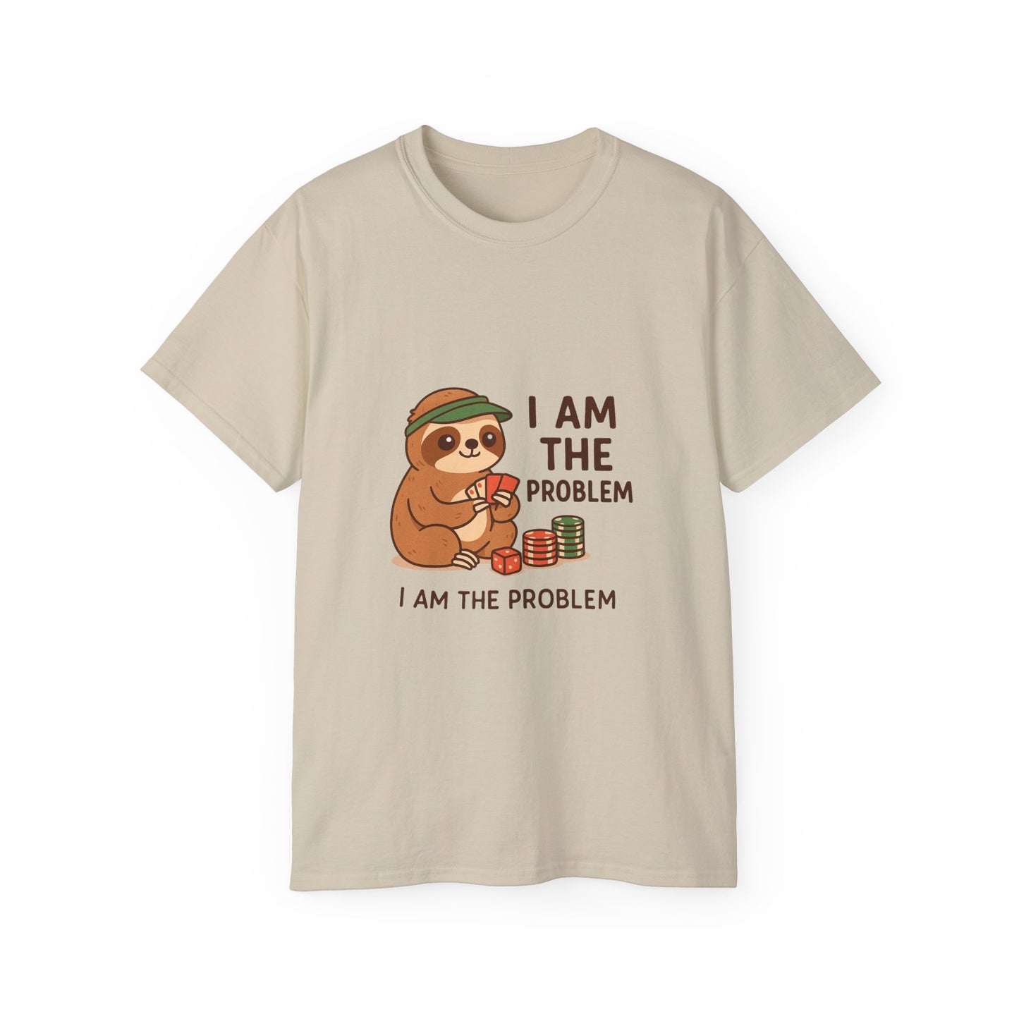 Playful Sloth Graphic Tee - Funny Gift for Animal Lovers, Unisex Cotton Shirt, Casual Wear, Unique Birthday Present, Cute Humor Top
