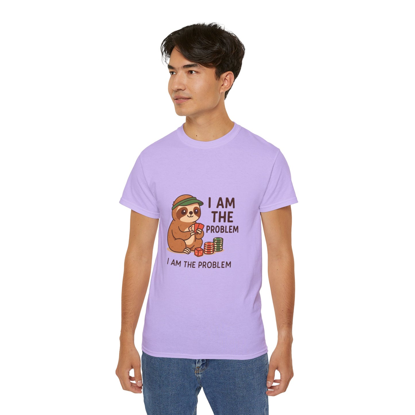 Playful Sloth Graphic Tee - Funny Gift for Animal Lovers, Unisex Cotton Shirt, Casual Wear, Unique Birthday Present, Cute Humor Top