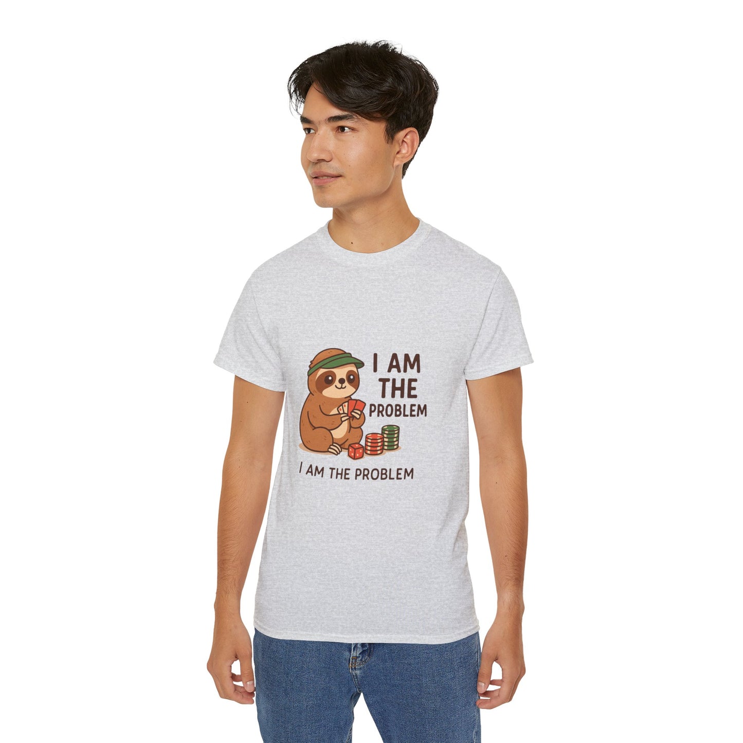 Playful Sloth Graphic Tee - Funny Gift for Animal Lovers, Unisex Cotton Shirt, Casual Wear, Unique Birthday Present, Cute Humor Top