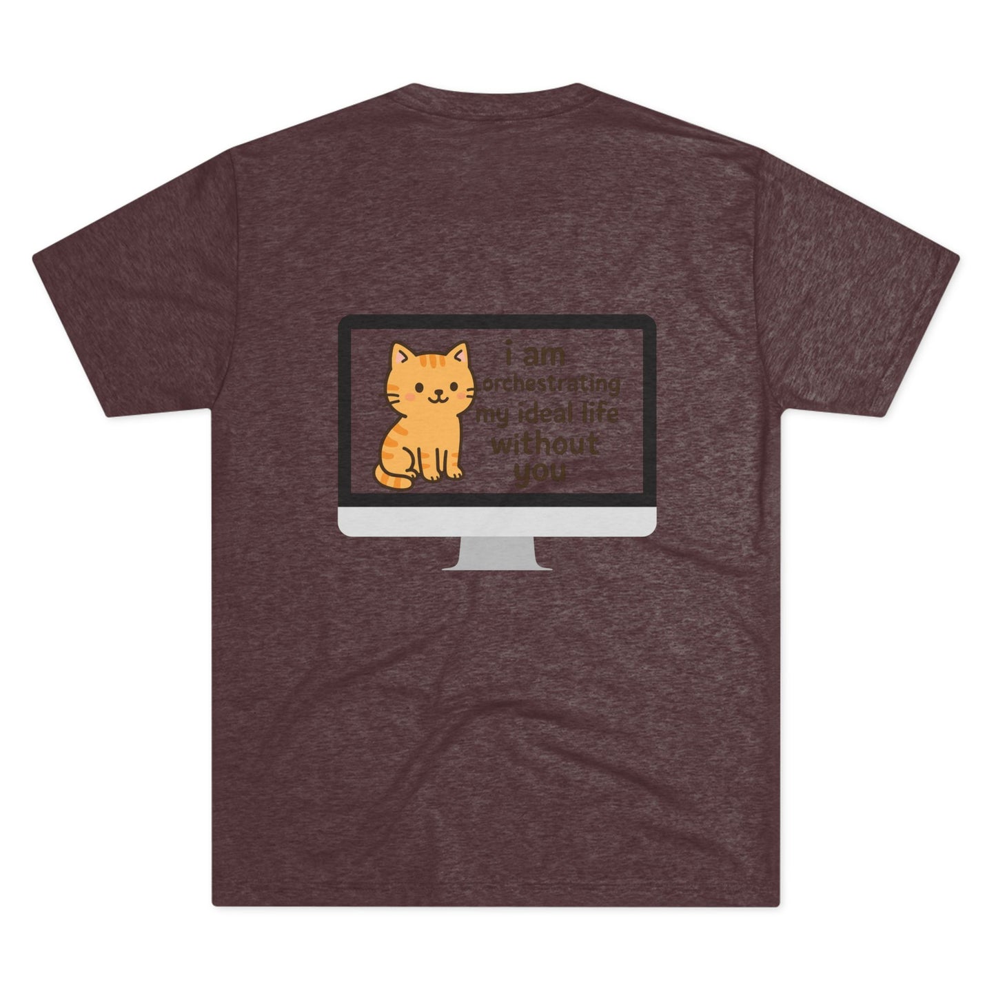 Cute Cat Graphic Tee, Funny Cat Shirt, Unisex Graphic T-Shirt, Pet Lover Gift, Ideal Life Humor Shirt