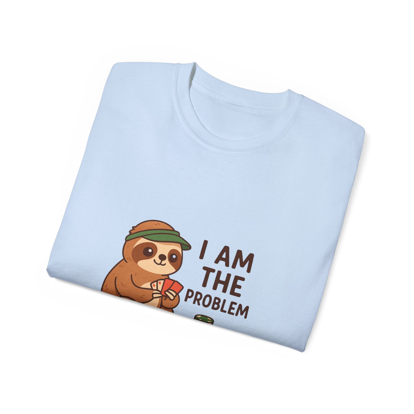 Playful Sloth Graphic Tee - Funny Gift for Animal Lovers, Unisex Cotton Shirt, Casual Wear, Unique Birthday Present, Cute Humor Top
