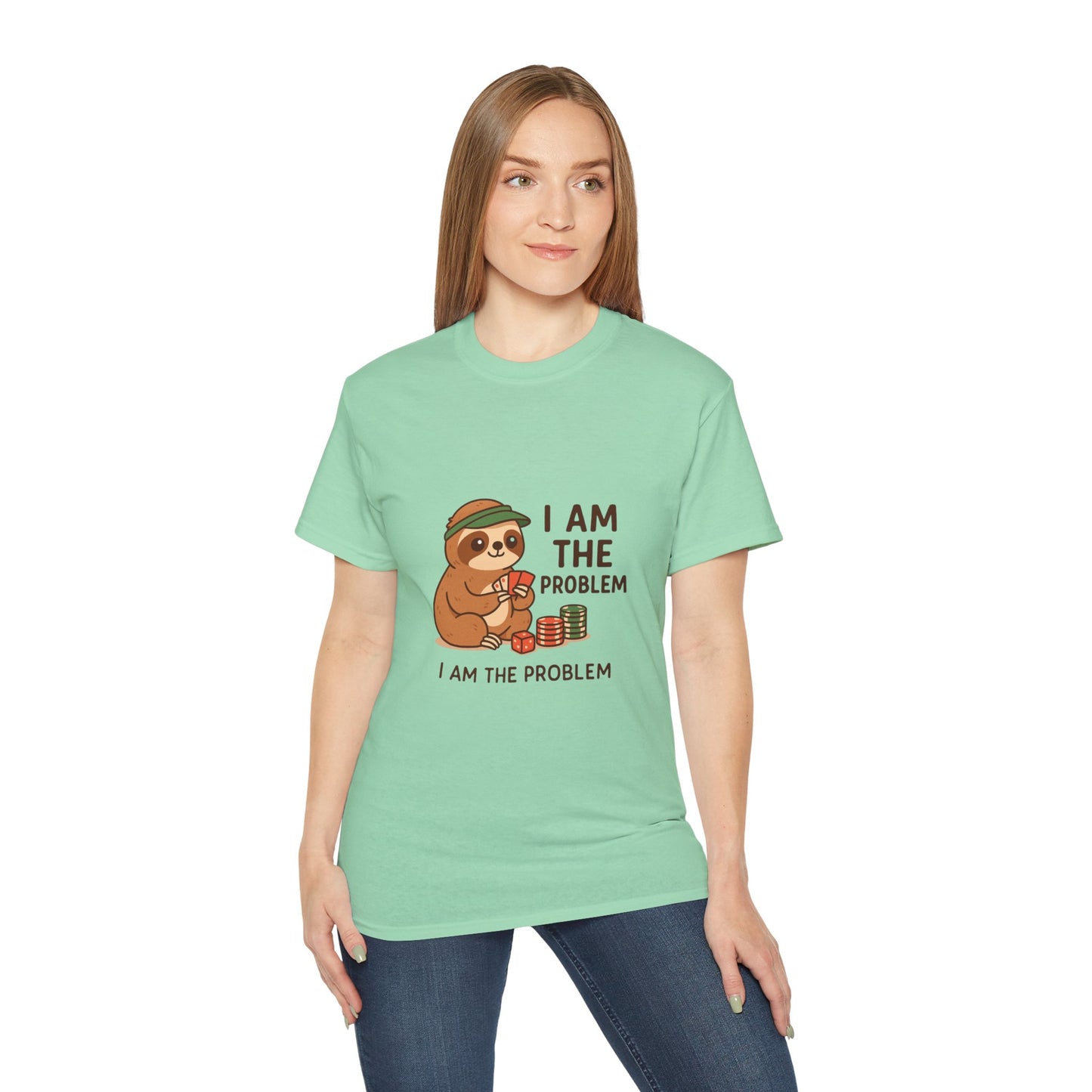 Playful Sloth Graphic Tee - Funny Gift for Animal Lovers, Unisex Cotton Shirt, Casual Wear, Unique Birthday Present, Cute Humor Top