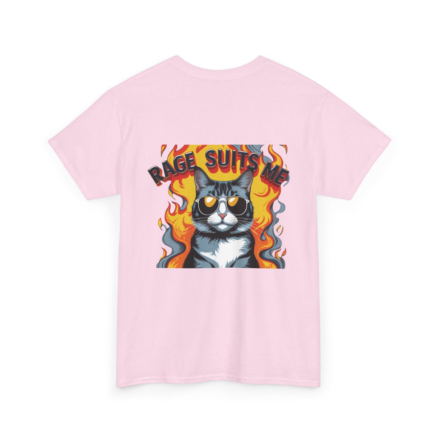 Rage Suit Unisex Heavy Cotton Tee | Cat Lovers Gift, Funny T-Shirt, Cool Graphic Tee, Casual Wear, Birthday Present