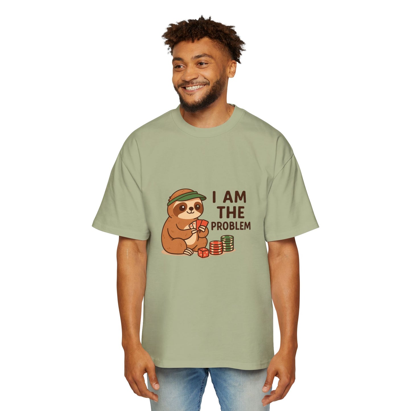 Playful Oversized Men’s Tee with Fun Graphics - Ideal for Casual Days, Gift, Humor, Parties, or Relaxing