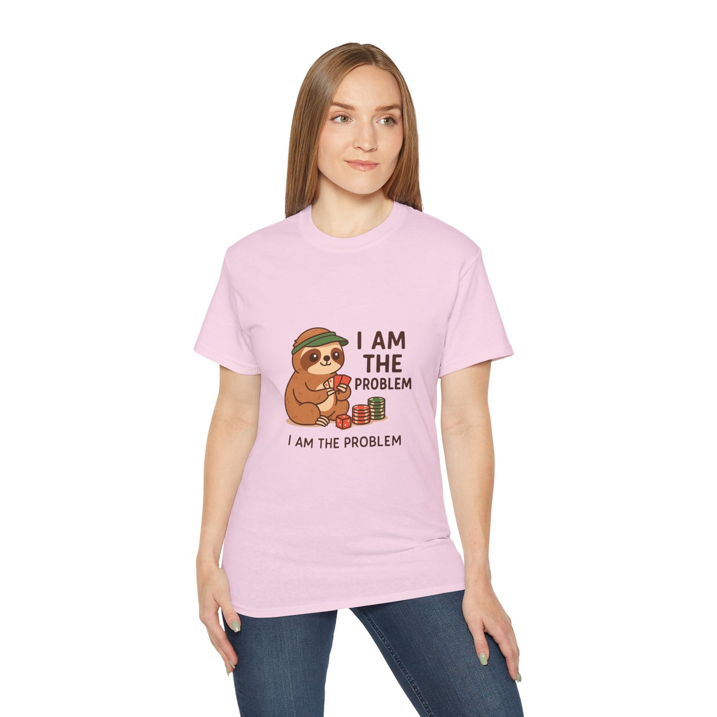 Playful Sloth Graphic Tee - Funny Gift for Animal Lovers, Unisex Cotton Shirt, Casual Wear, Unique Birthday Present, Cute Humor Top
