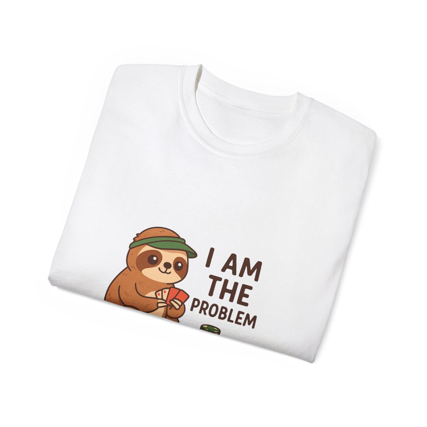 Playful Sloth Graphic Tee - Funny Gift for Animal Lovers, Unisex Cotton Shirt, Casual Wear, Unique Birthday Present, Cute Humor Top