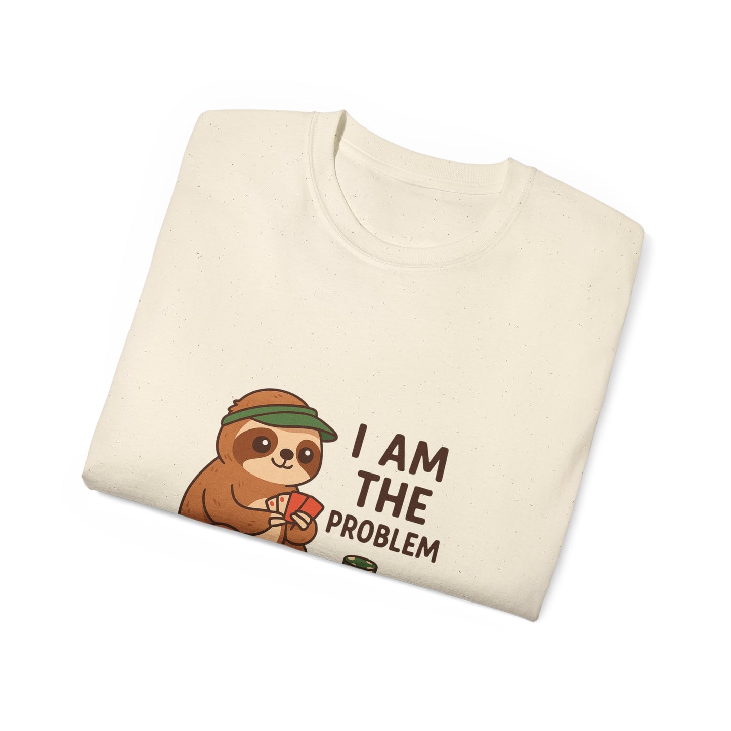 Playful Sloth Graphic Tee - Funny Gift for Animal Lovers, Unisex Cotton Shirt, Casual Wear, Unique Birthday Present, Cute Humor Top