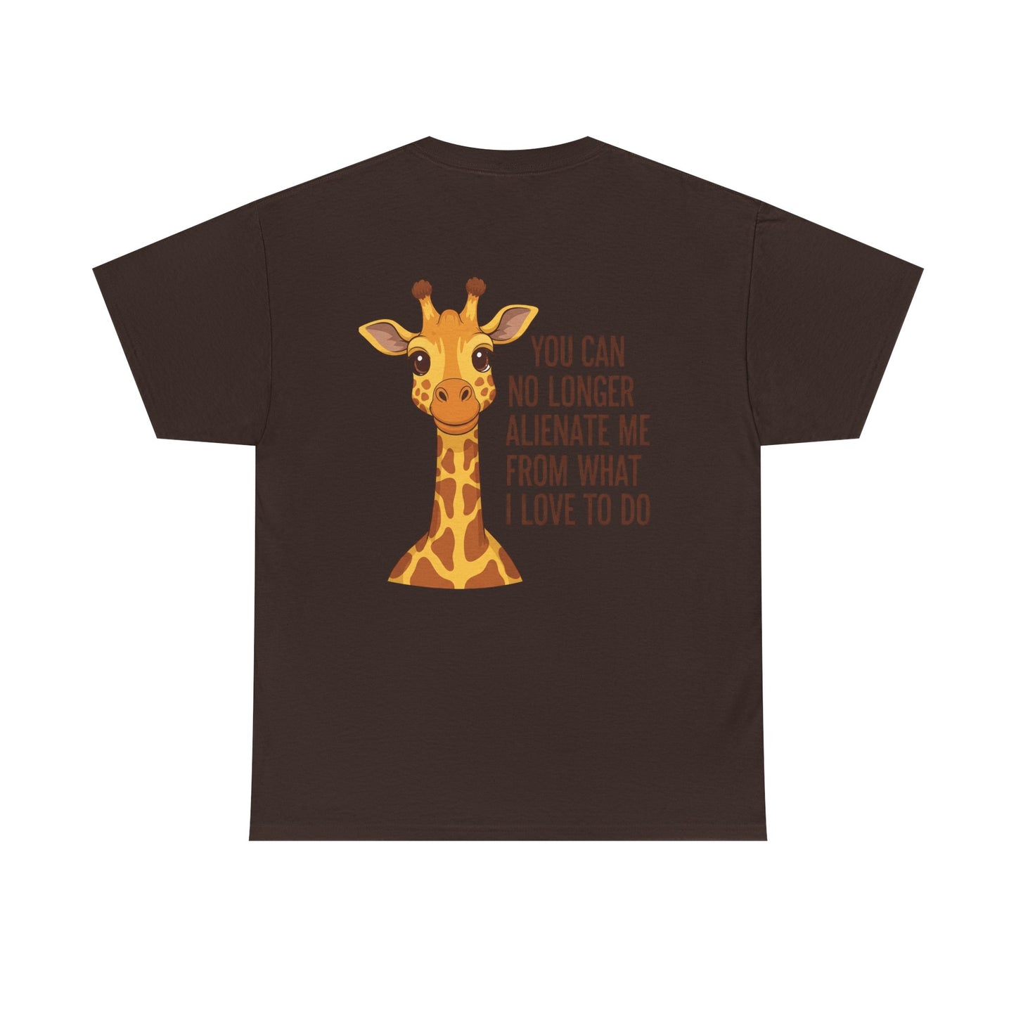 Giraffe Quote Tee, Cute Animal Shirt for Nature Lovers, Unisex Cotton T-Shirt, Gift for Birthdays, Wildlife Enthusiasts, Fun Casual Wear