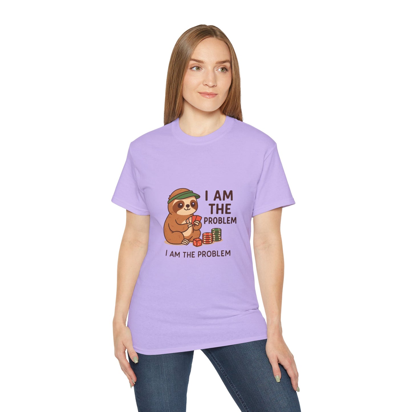Playful Sloth Graphic Tee - Funny Gift for Animal Lovers, Unisex Cotton Shirt, Casual Wear, Unique Birthday Present, Cute Humor Top