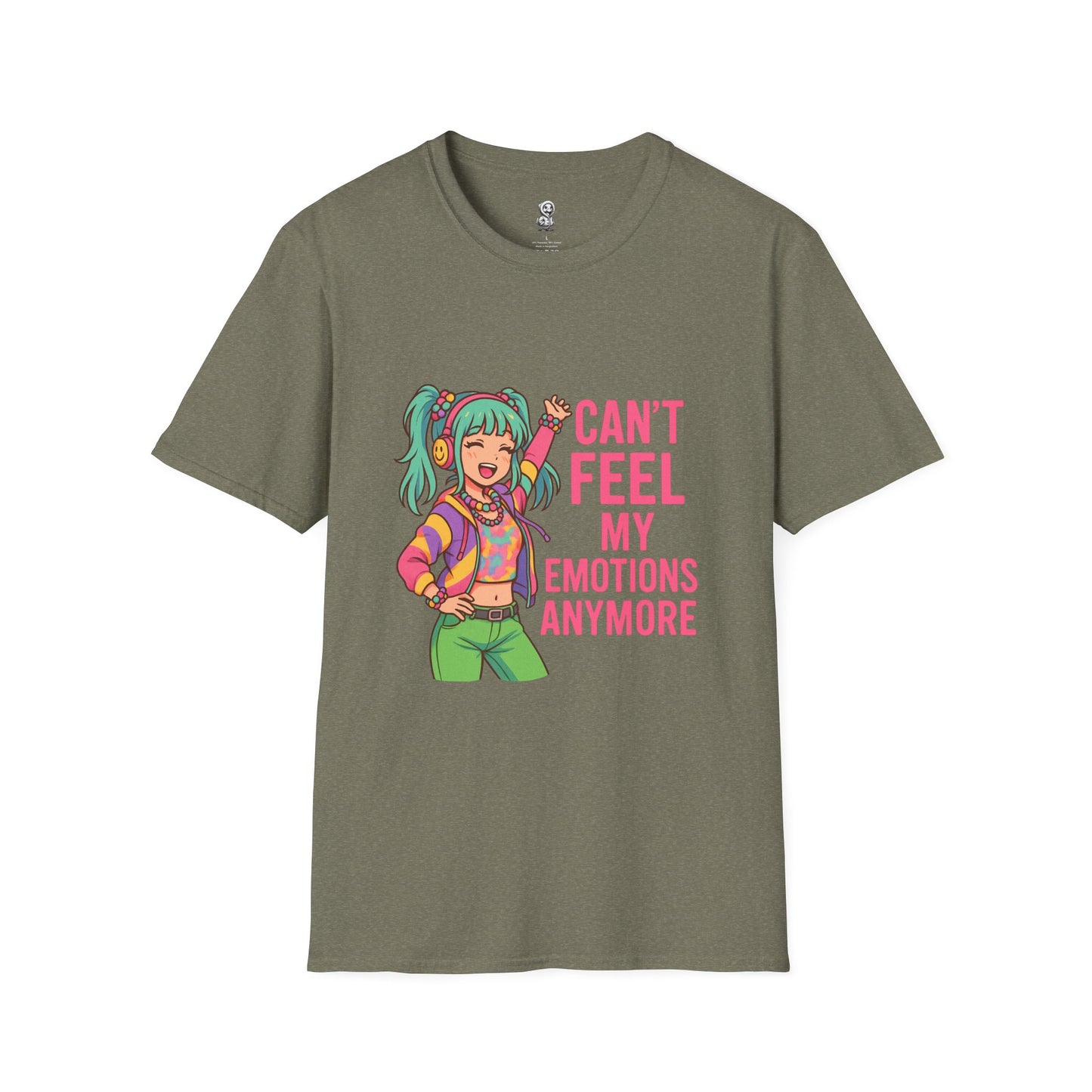 Trendy Graphic Tee for Emotions, Unisex Softstyle T-Shirt, Comfortable Casual Wear, Gift for Friends, Summer Vibe Tee