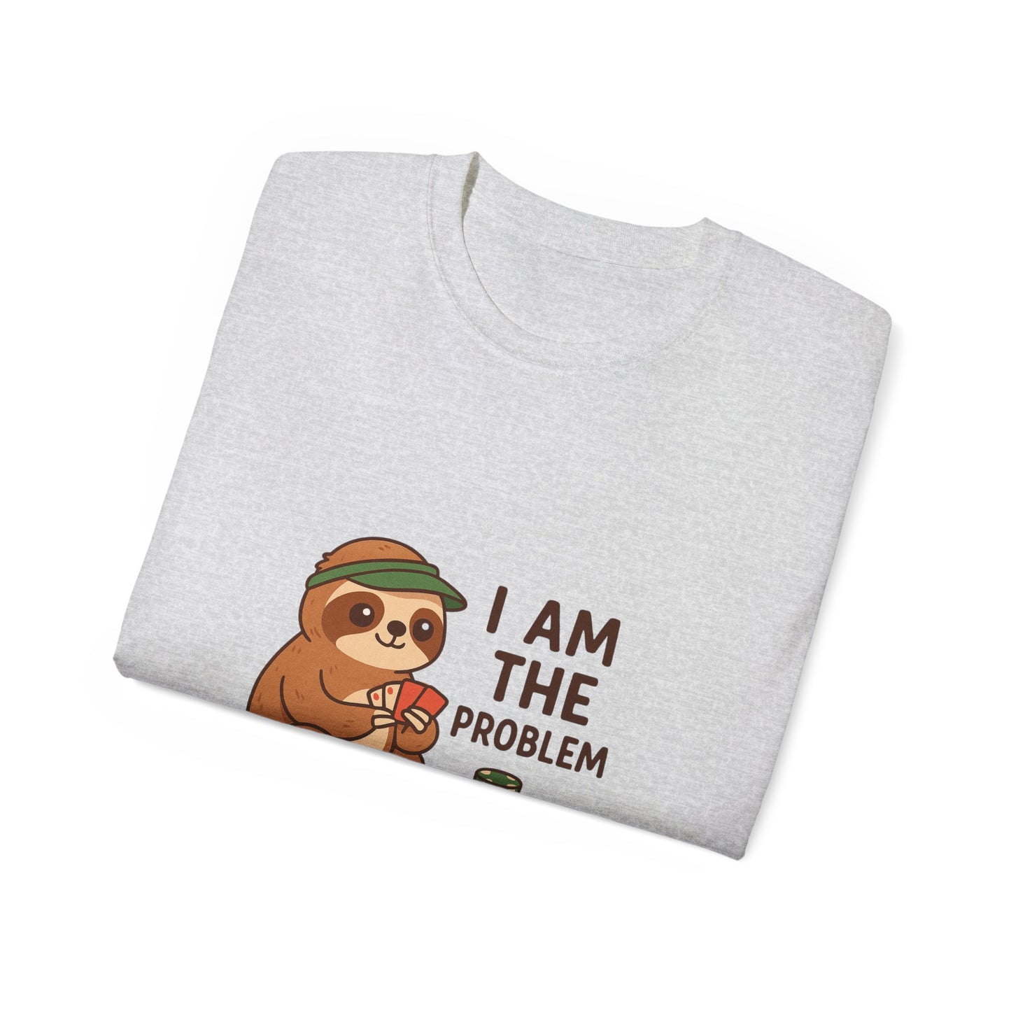 Playful Sloth Graphic Tee - Funny Gift for Animal Lovers, Unisex Cotton Shirt, Casual Wear, Unique Birthday Present, Cute Humor Top