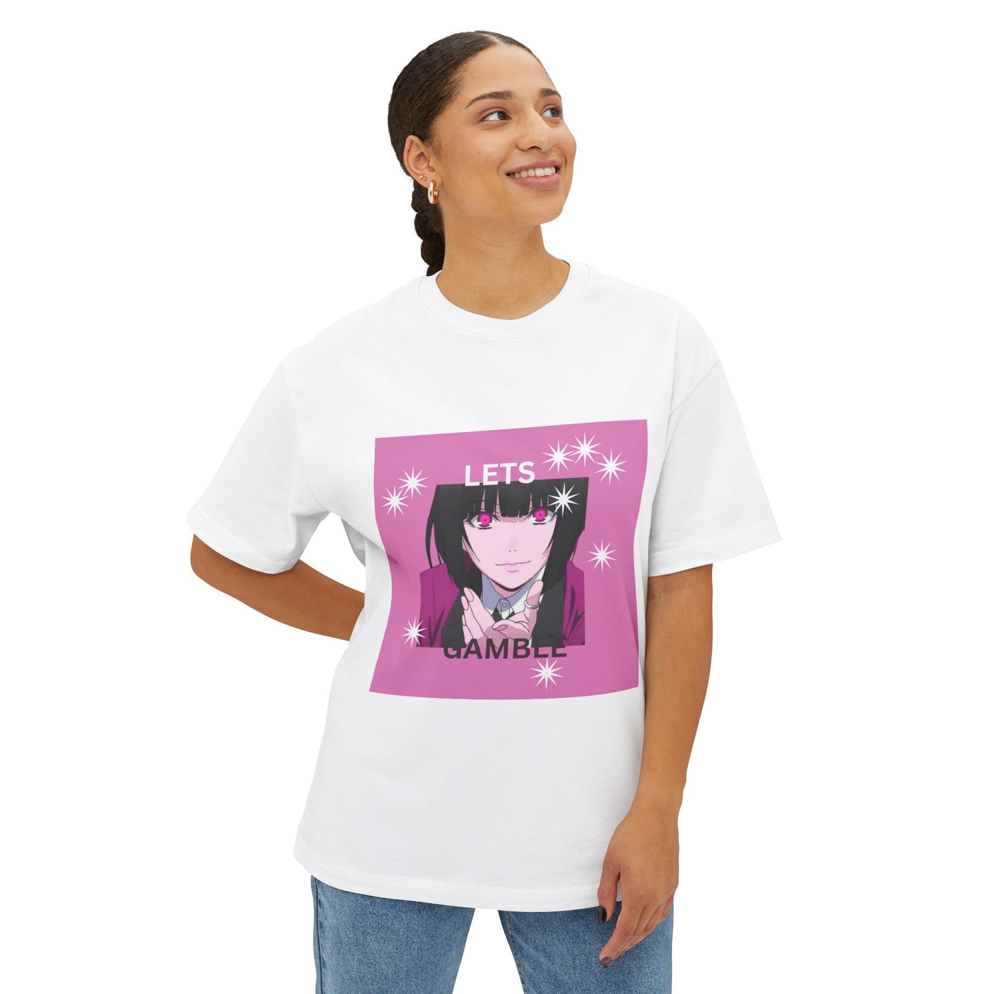 Gambling Themed Unisex Oversized Tee, Anime Kid's Shirt, Casual Wear, Streetwear, Gift for Gamblers, Trendy Graphic Top