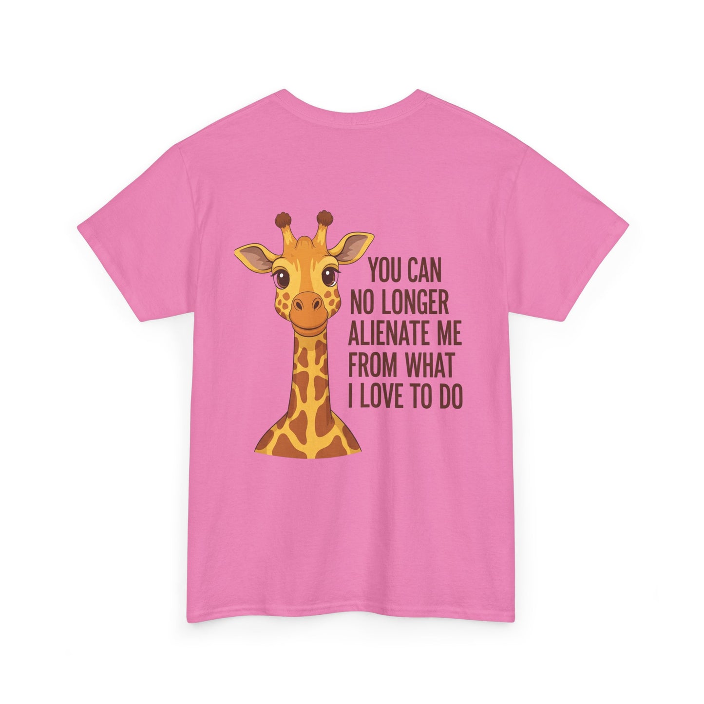 Giraffe Quote Tee, Cute Animal Shirt for Nature Lovers, Unisex Cotton T-Shirt, Gift for Birthdays, Wildlife Enthusiasts, Fun Casual Wear