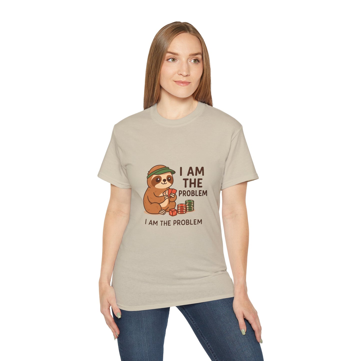 Playful Sloth Graphic Tee - Funny Gift for Animal Lovers, Unisex Cotton Shirt, Casual Wear, Unique Birthday Present, Cute Humor Top