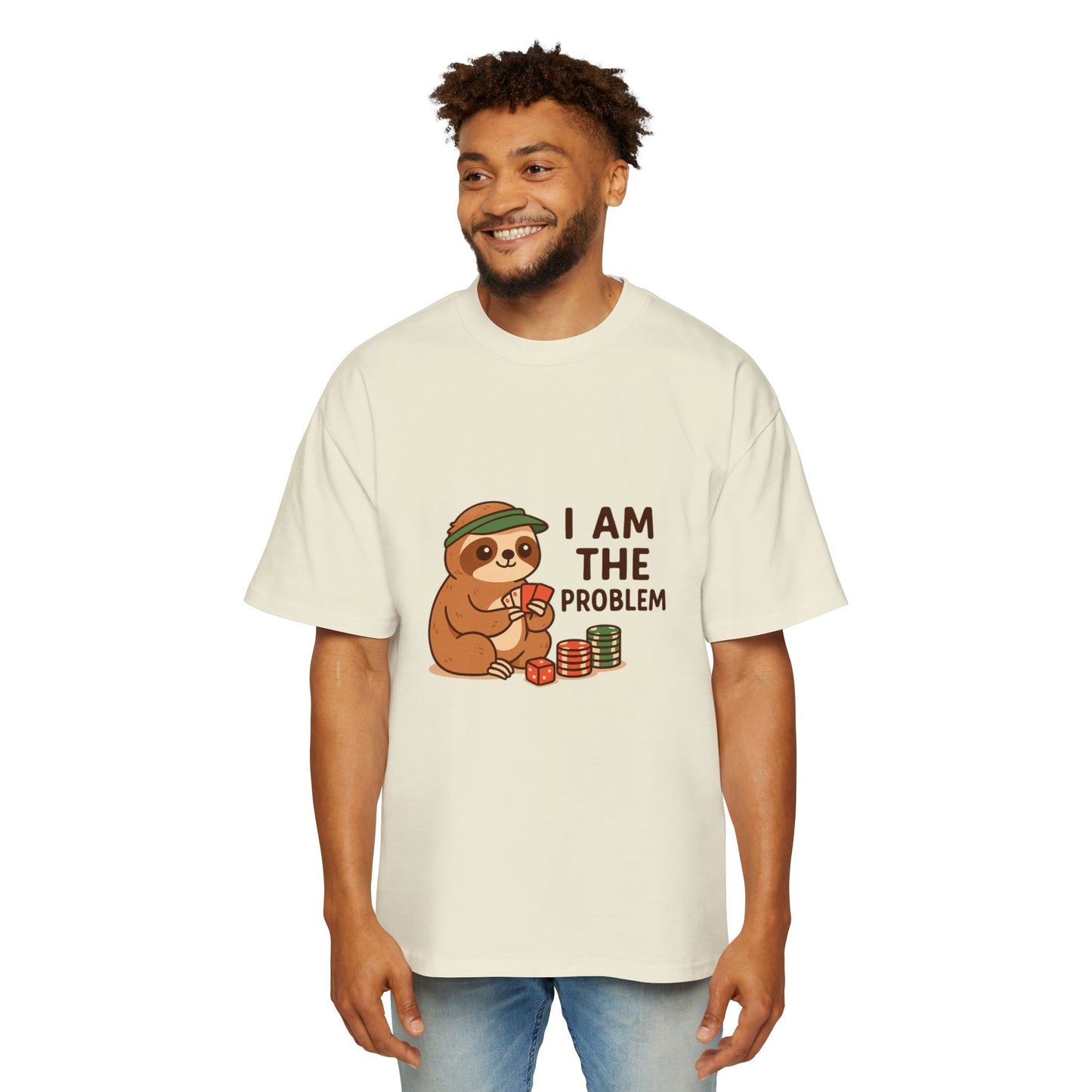 Playful Oversized Men’s Tee with Fun Graphics - Ideal for Casual Days, Gift, Humor, Parties, or Relaxing