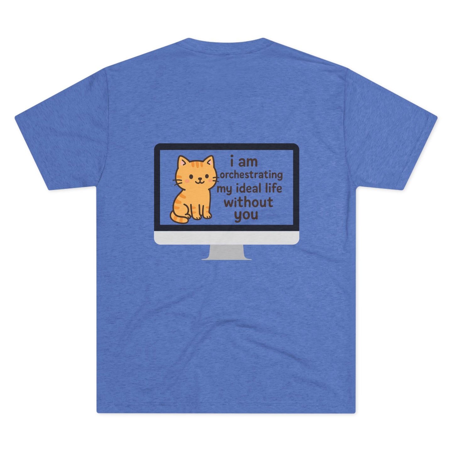 Cute Cat Graphic Tee, Funny Cat Shirt, Unisex Graphic T-Shirt, Pet Lover Gift, Ideal Life Humor Shirt