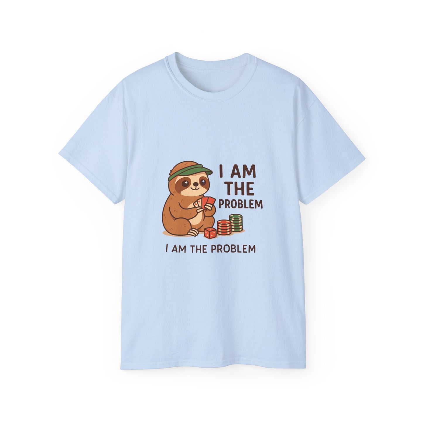 Playful Sloth Graphic Tee - Funny Gift for Animal Lovers, Unisex Cotton Shirt, Casual Wear, Unique Birthday Present, Cute Humor Top