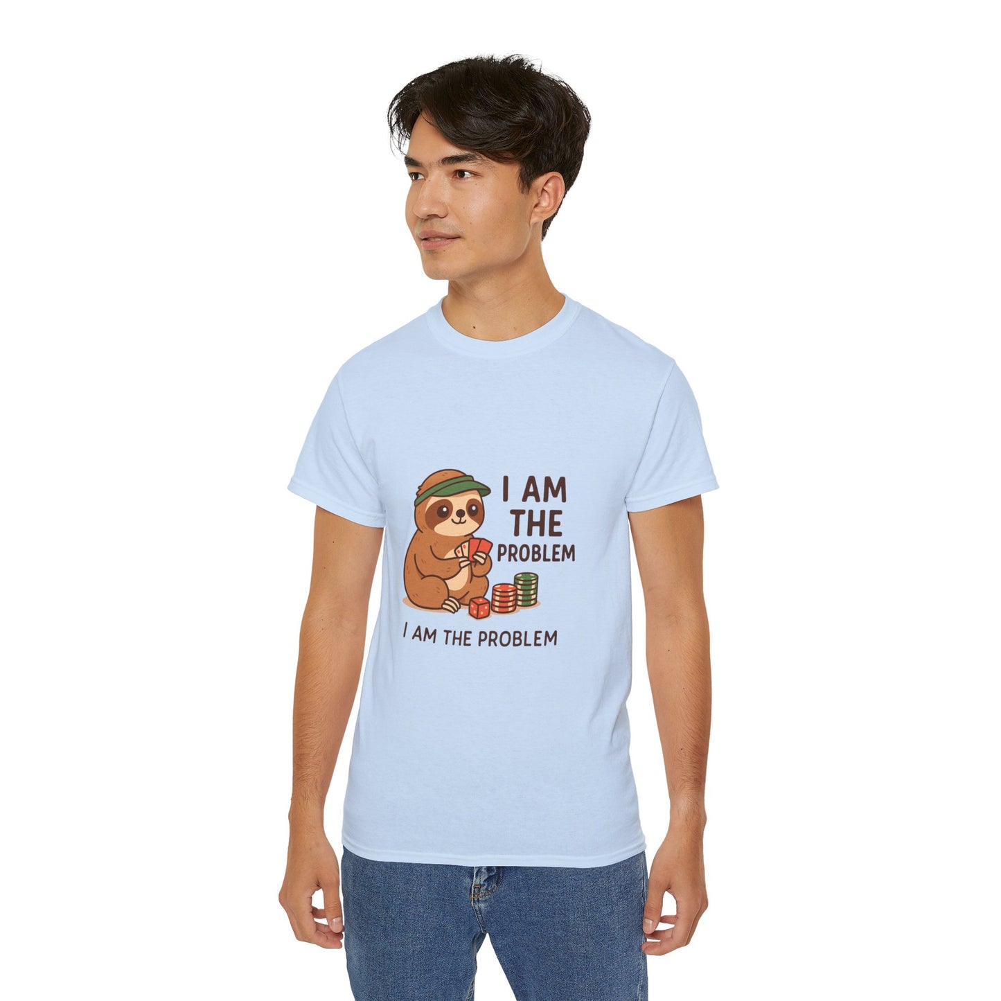 Playful Sloth Graphic Tee - Funny Gift for Animal Lovers, Unisex Cotton Shirt, Casual Wear, Unique Birthday Present, Cute Humor Top