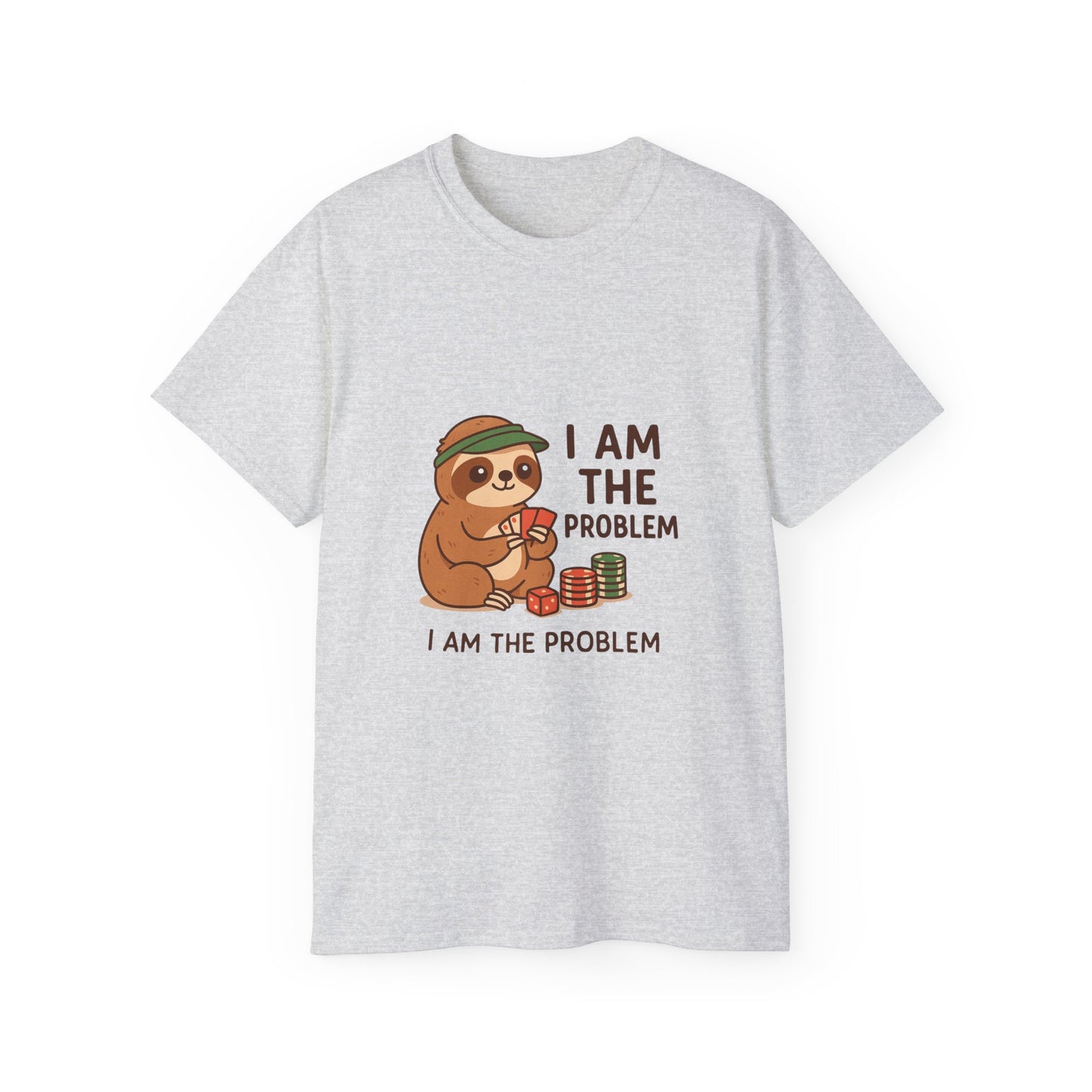 Playful Sloth Graphic Tee - Funny Gift for Animal Lovers, Unisex Cotton Shirt, Casual Wear, Unique Birthday Present, Cute Humor Top
