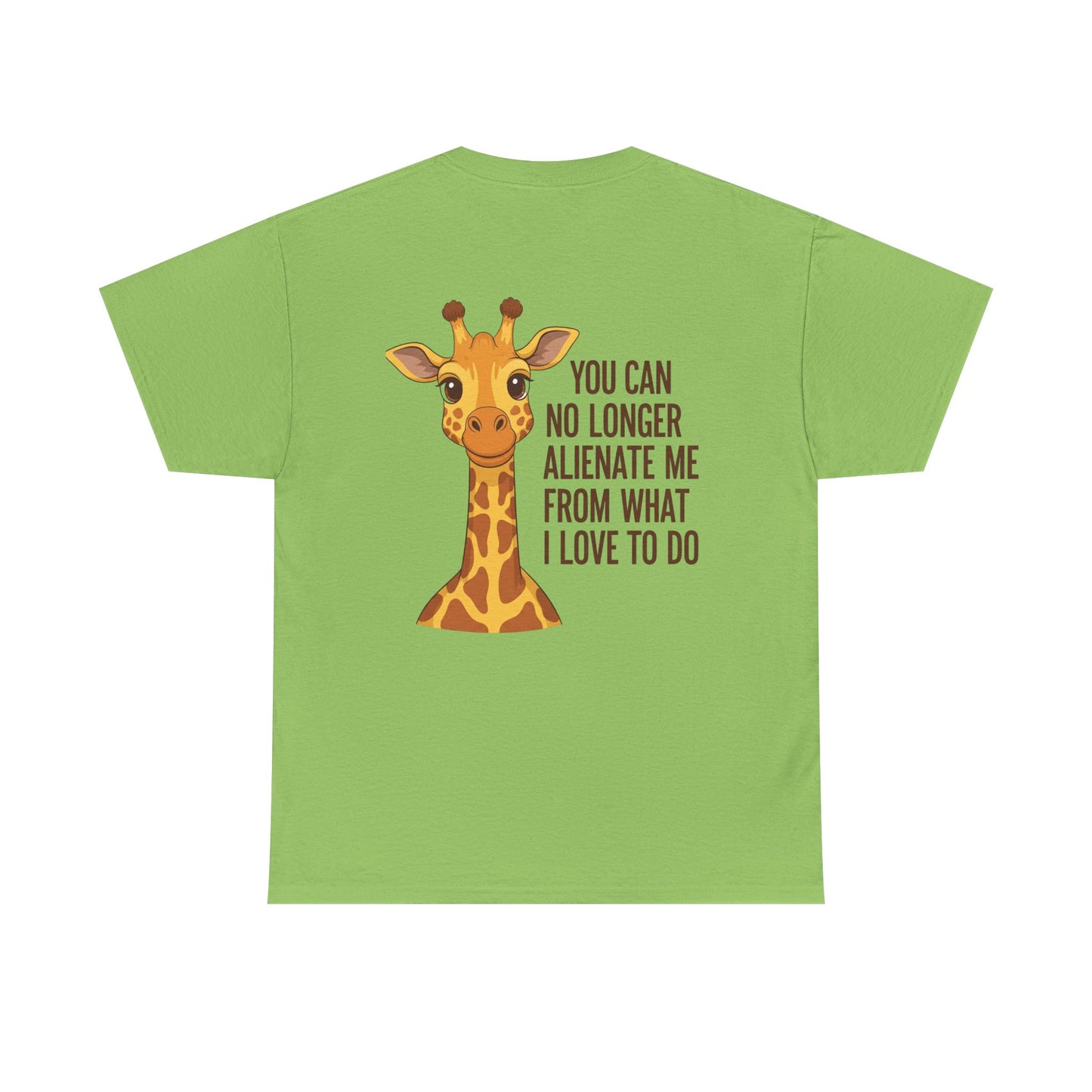 Giraffe Quote Tee, Cute Animal Shirt for Nature Lovers, Unisex Cotton T-Shirt, Gift for Birthdays, Wildlife Enthusiasts, Fun Casual Wear