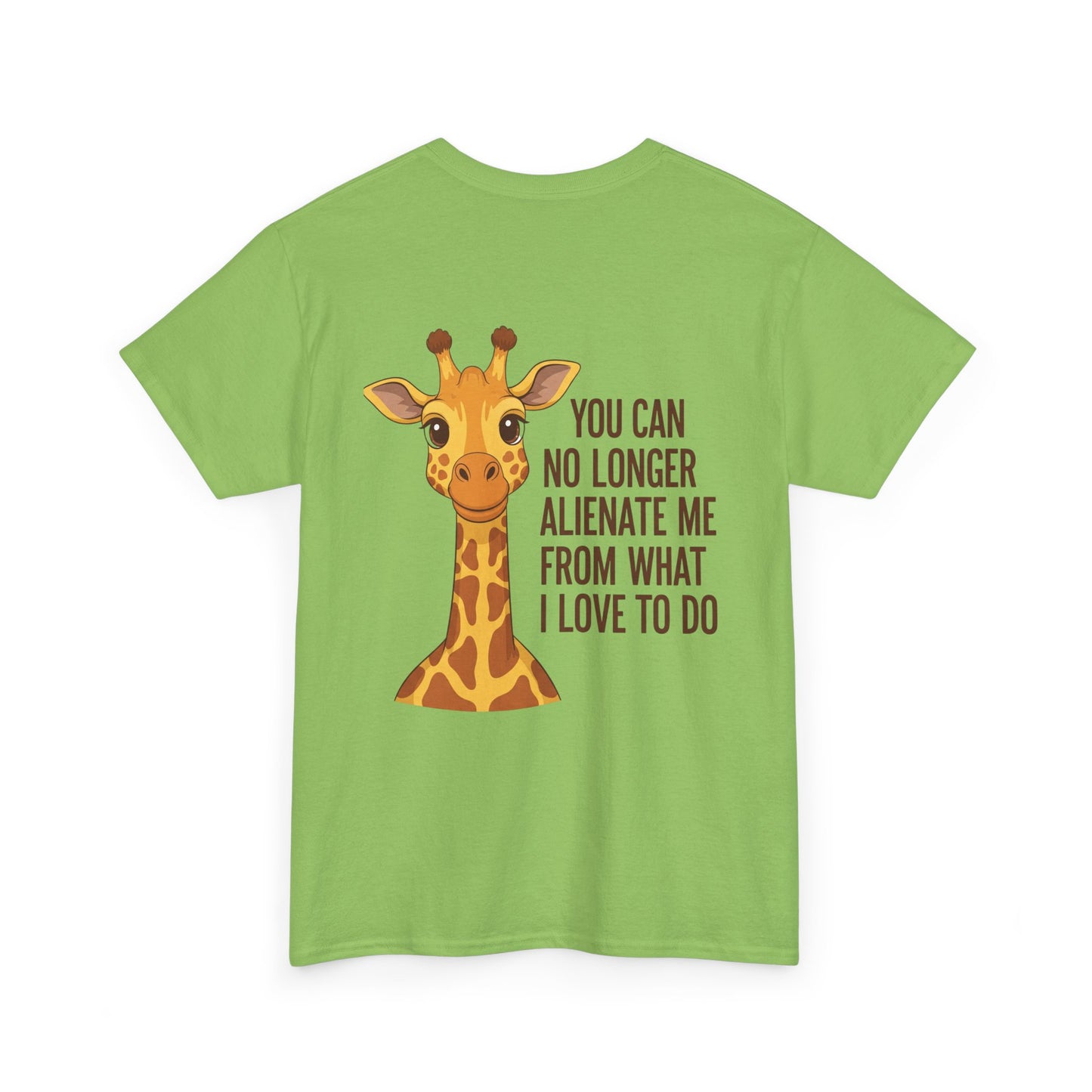 Giraffe Quote Tee, Cute Animal Shirt for Nature Lovers, Unisex Cotton T-Shirt, Gift for Birthdays, Wildlife Enthusiasts, Fun Casual Wear