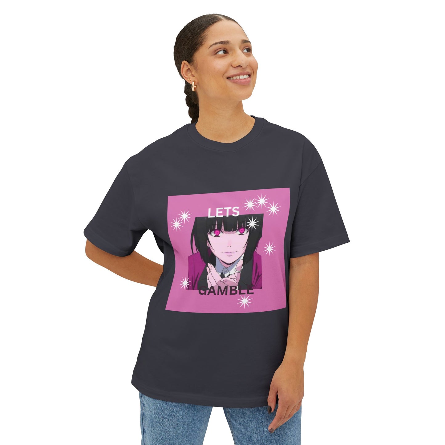 Gambling Themed Unisex Oversized Tee, Anime Kid's Shirt, Casual Wear, Streetwear, Gift for Gamblers, Trendy Graphic Top