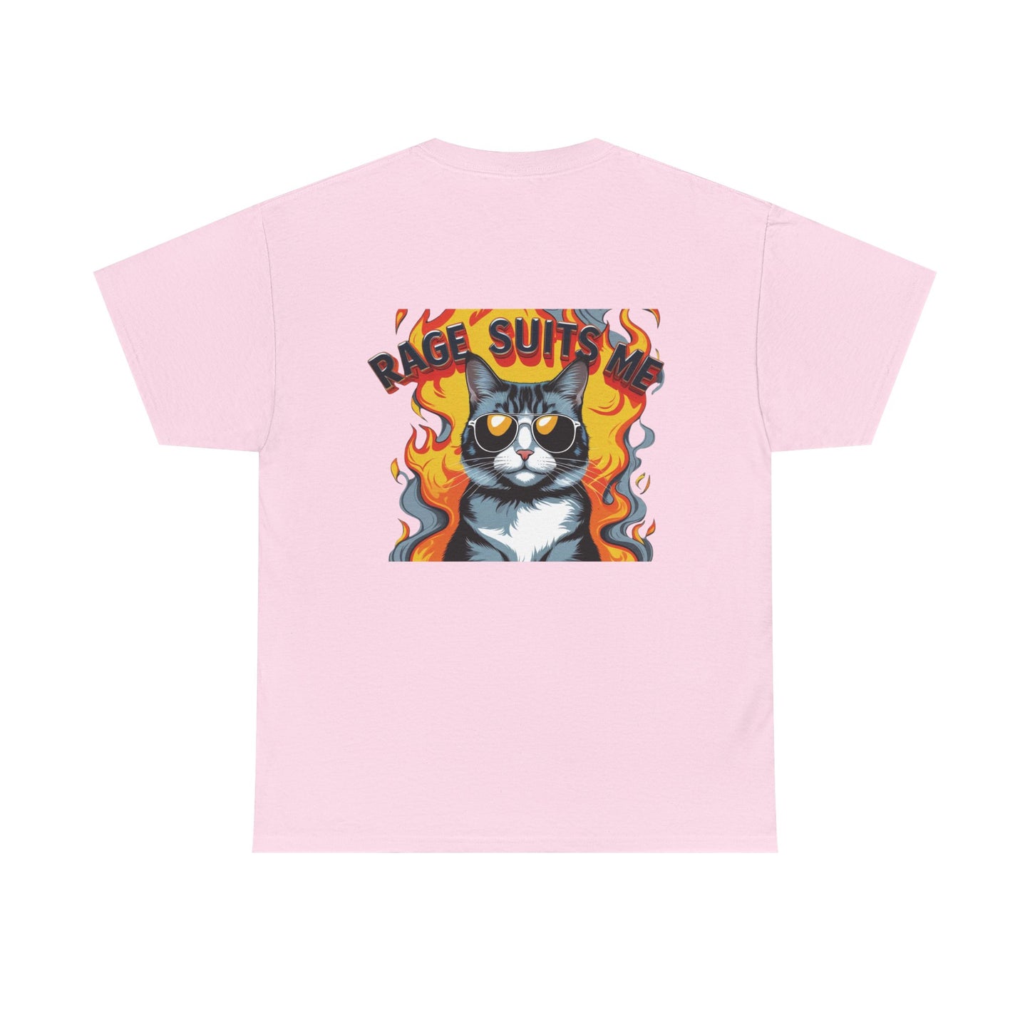 Rage Suit Unisex Heavy Cotton Tee | Cat Lovers Gift, Funny T-Shirt, Cool Graphic Tee, Casual Wear, Birthday Present