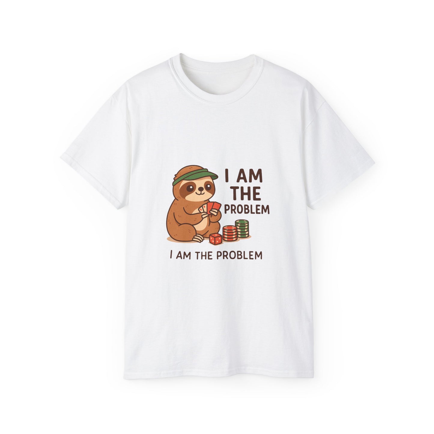 Playful Sloth Graphic Tee - Funny Gift for Animal Lovers, Unisex Cotton Shirt, Casual Wear, Unique Birthday Present, Cute Humor Top