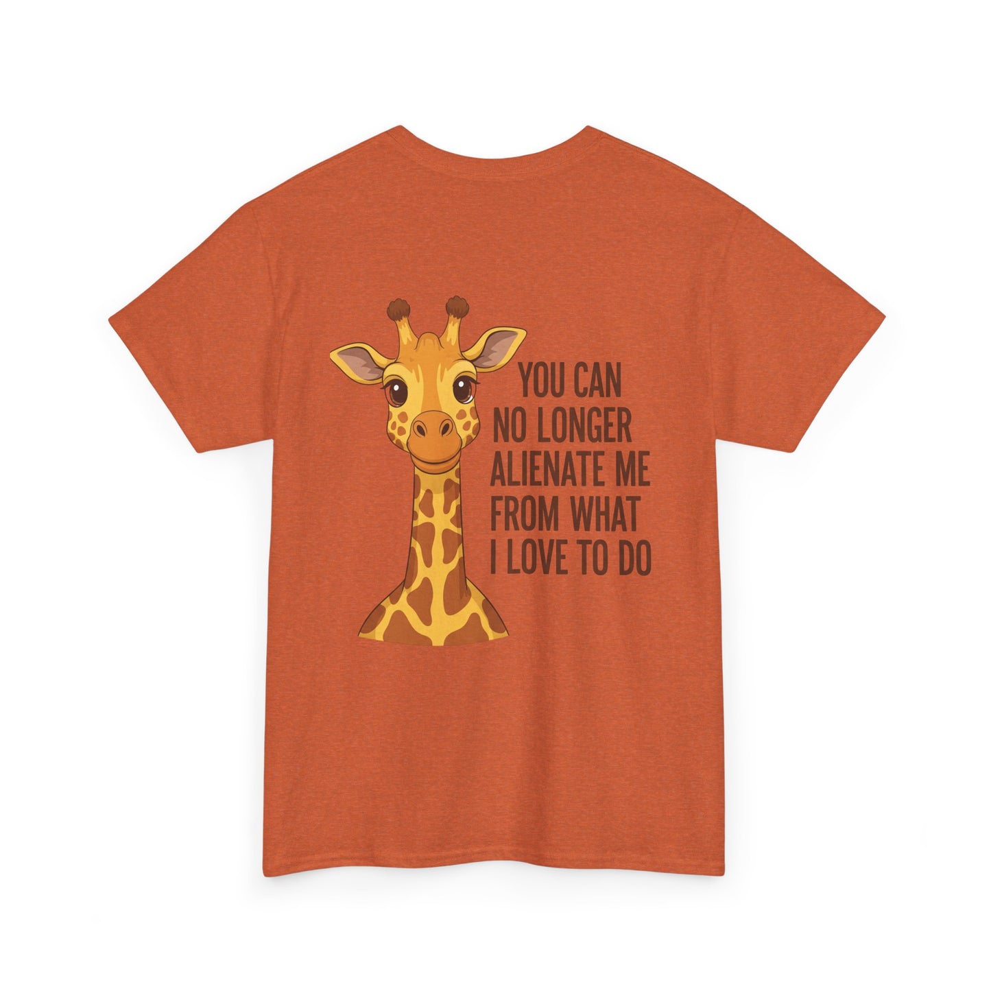 Giraffe Quote Tee, Cute Animal Shirt for Nature Lovers, Unisex Cotton T-Shirt, Gift for Birthdays, Wildlife Enthusiasts, Fun Casual Wear
