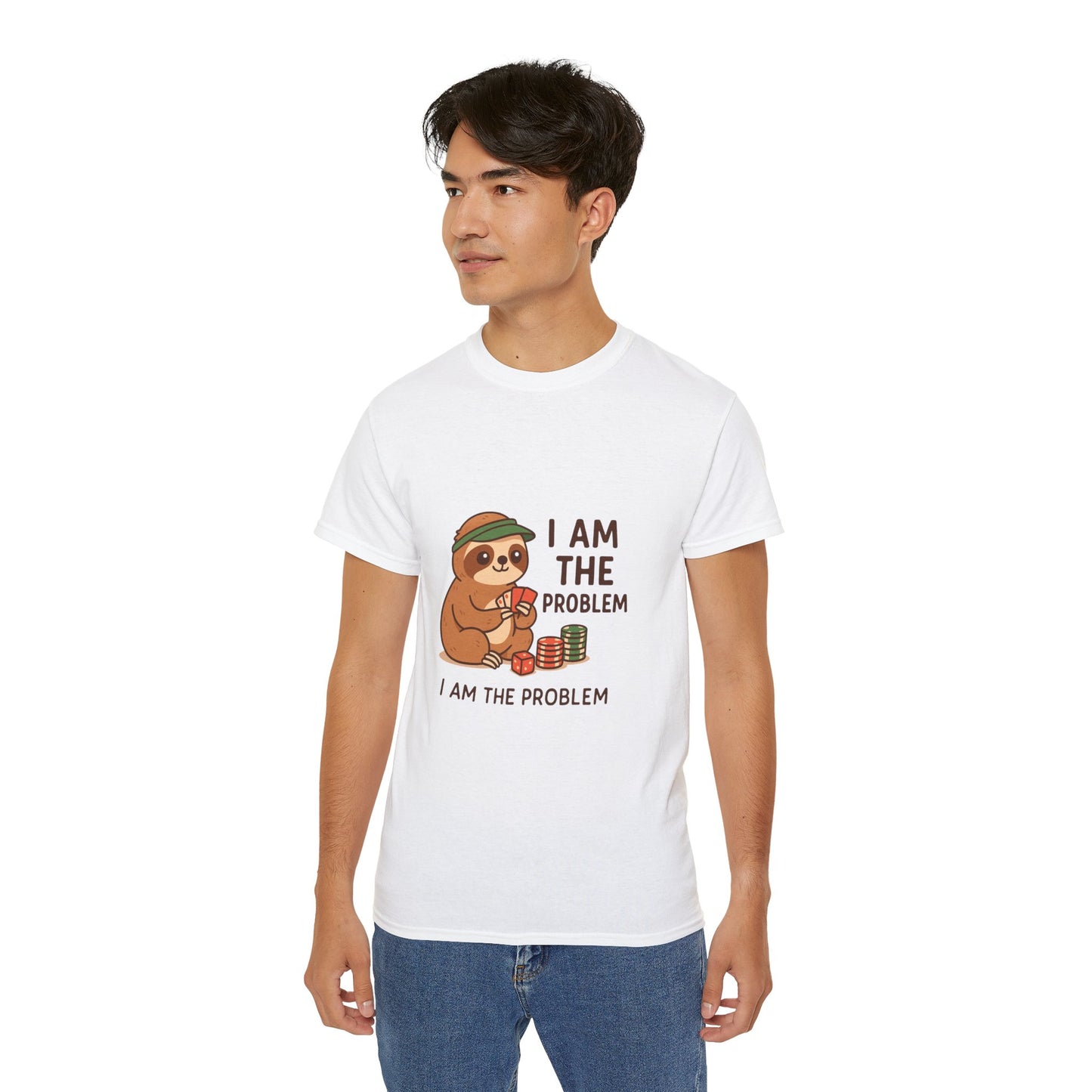 Playful Sloth Graphic Tee - Funny Gift for Animal Lovers, Unisex Cotton Shirt, Casual Wear, Unique Birthday Present, Cute Humor Top