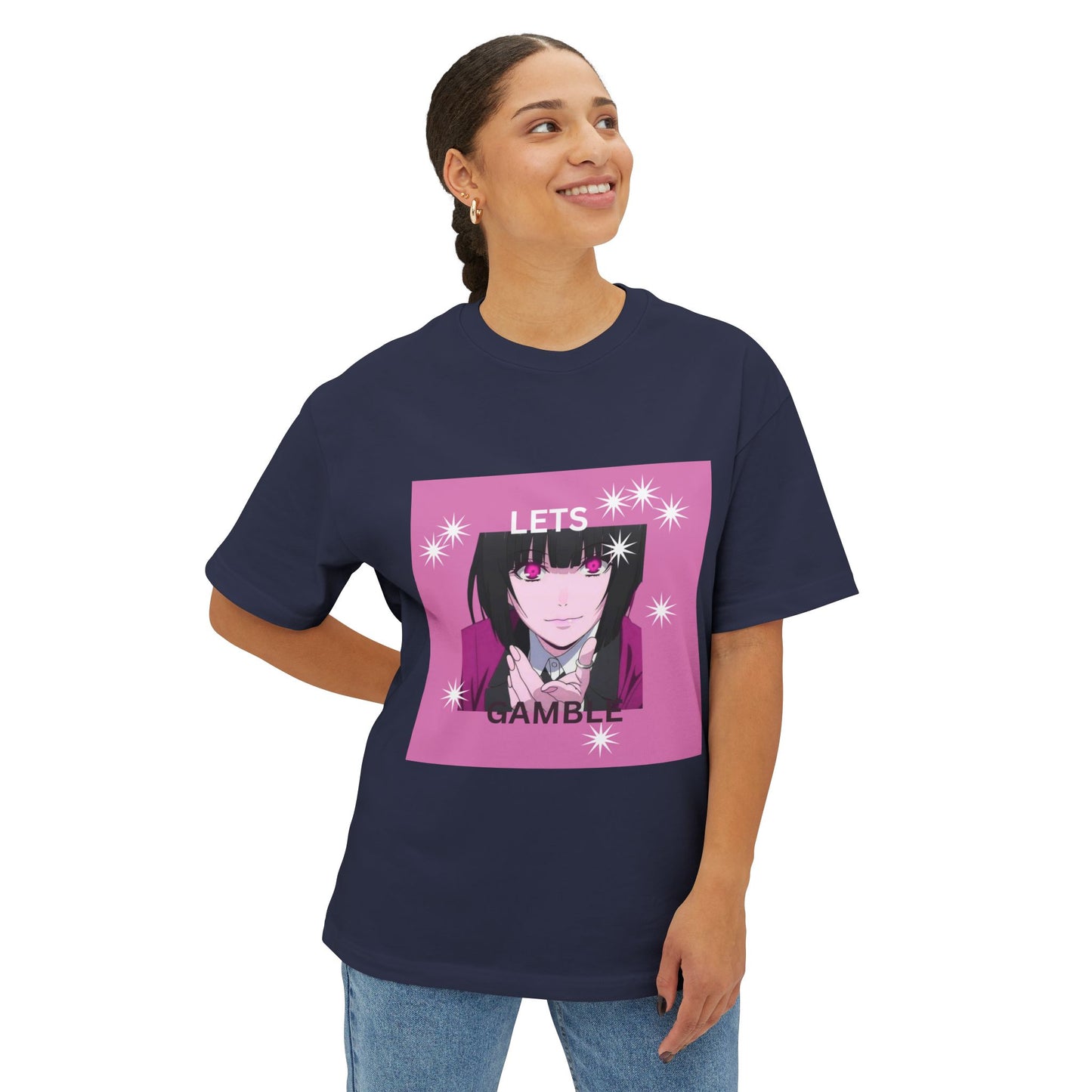 Gambling Themed Unisex Oversized Tee, Anime Kid's Shirt, Casual Wear, Streetwear, Gift for Gamblers, Trendy Graphic Top
