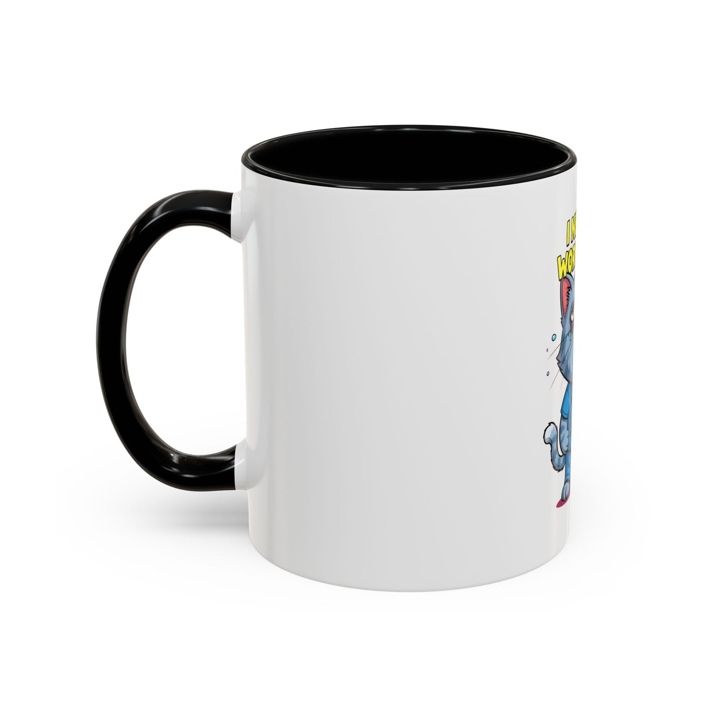 Funny Cat Coffee Mug, Gift for Cat Lovers, Office Humor Mug, Cute Animal Cup, Unique Gift for Birthdays