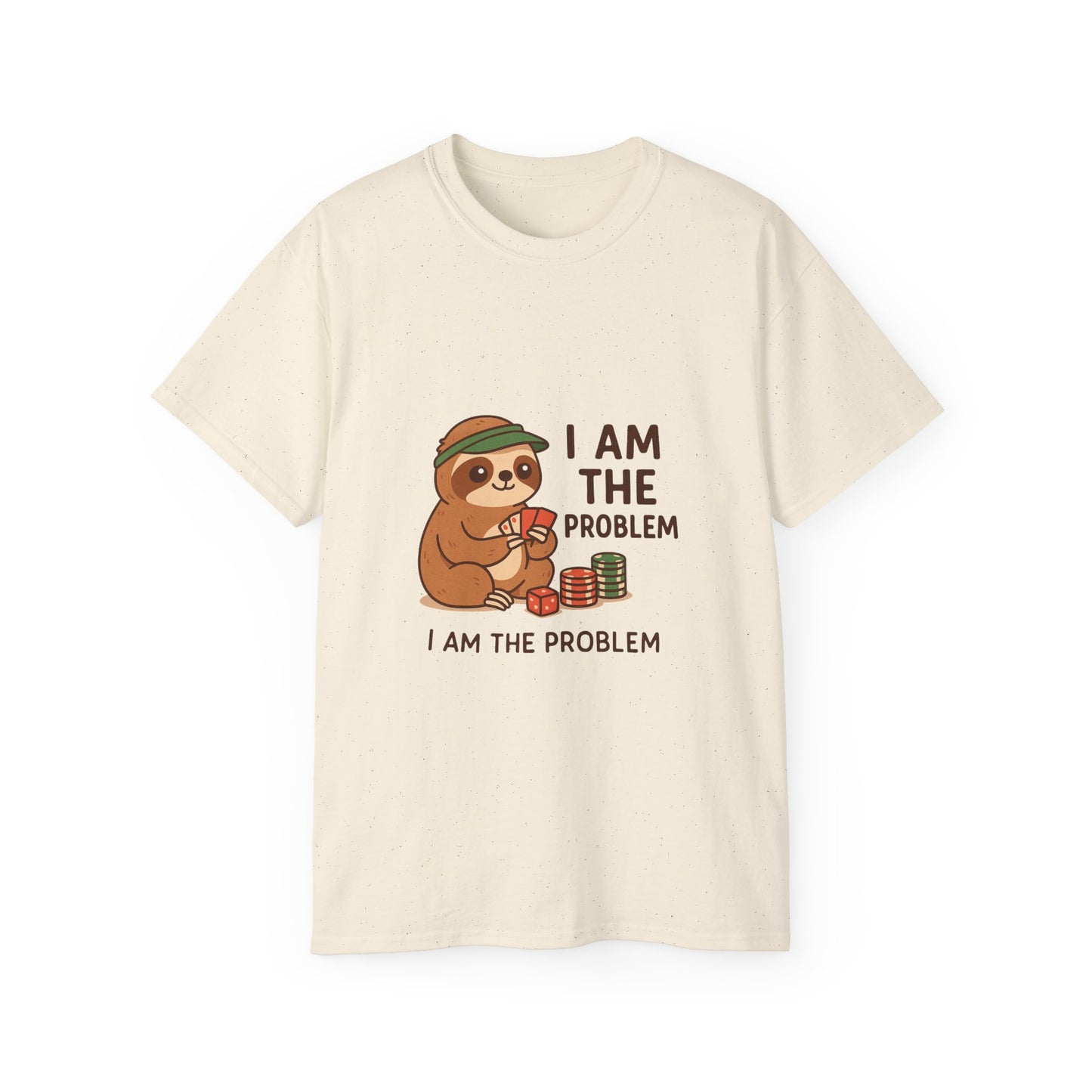 Playful Sloth Graphic Tee - Funny Gift for Animal Lovers, Unisex Cotton Shirt, Casual Wear, Unique Birthday Present, Cute Humor Top