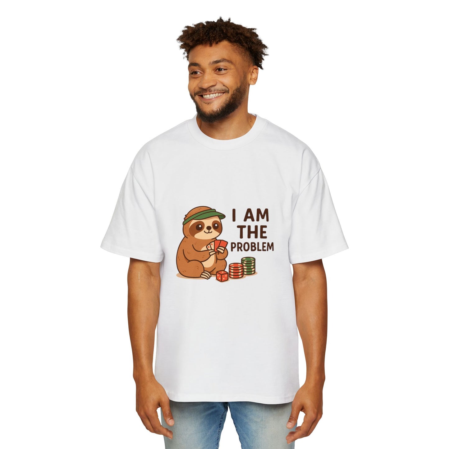 Playful Oversized Men’s Tee with Fun Graphics - Ideal for Casual Days, Gift, Humor, Parties, or Relaxing