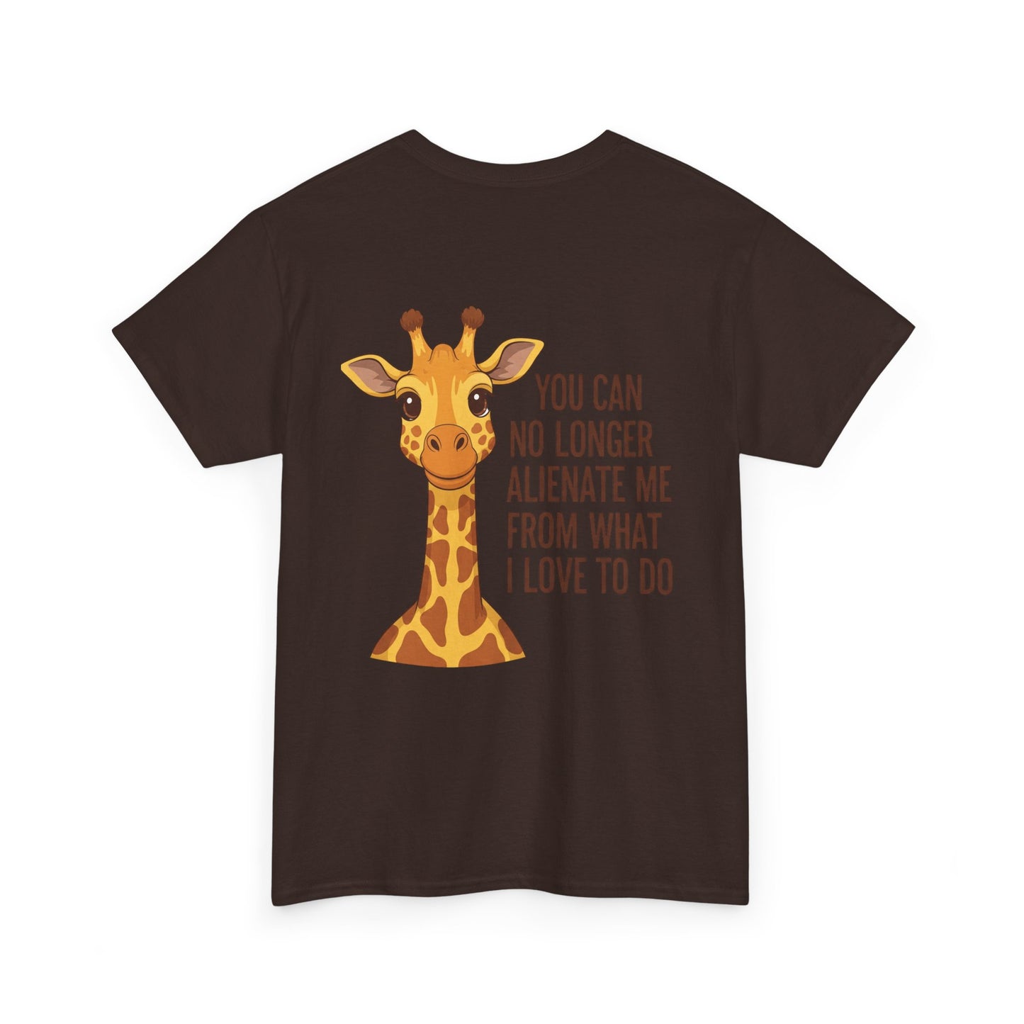 Giraffe Quote Tee, Cute Animal Shirt for Nature Lovers, Unisex Cotton T-Shirt, Gift for Birthdays, Wildlife Enthusiasts, Fun Casual Wear