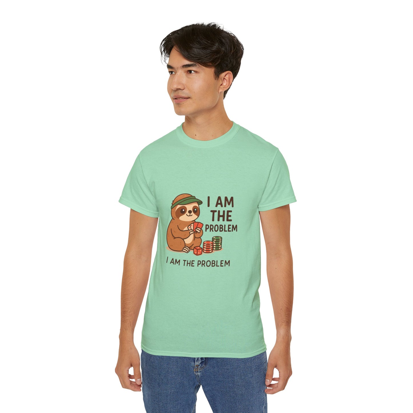 Playful Sloth Graphic Tee - Funny Gift for Animal Lovers, Unisex Cotton Shirt, Casual Wear, Unique Birthday Present, Cute Humor Top