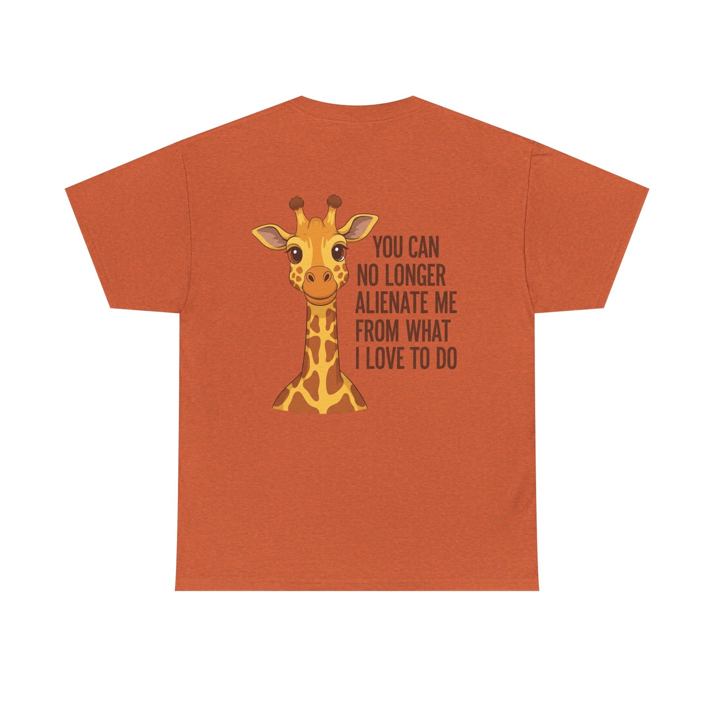 Giraffe Quote Tee, Cute Animal Shirt for Nature Lovers, Unisex Cotton T-Shirt, Gift for Birthdays, Wildlife Enthusiasts, Fun Casual Wear