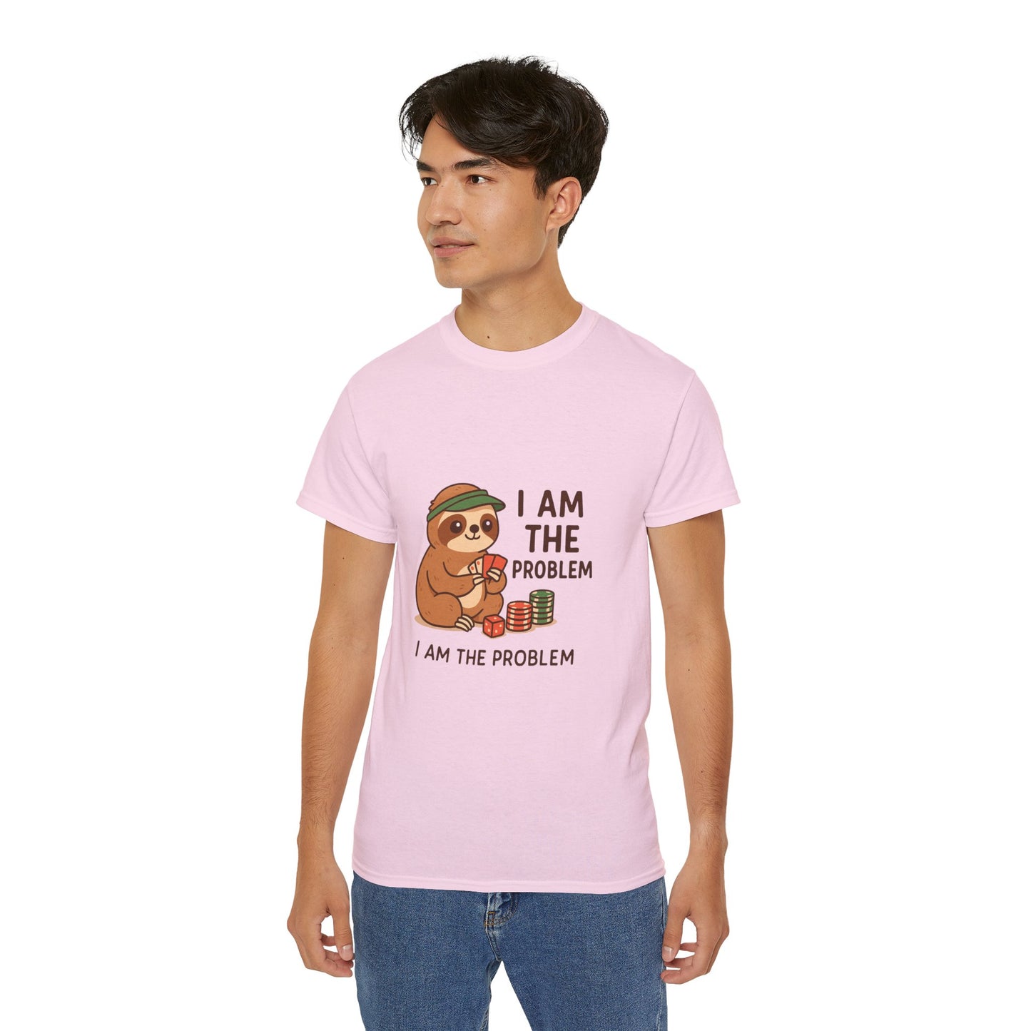 Playful Sloth Graphic Tee - Funny Gift for Animal Lovers, Unisex Cotton Shirt, Casual Wear, Unique Birthday Present, Cute Humor Top