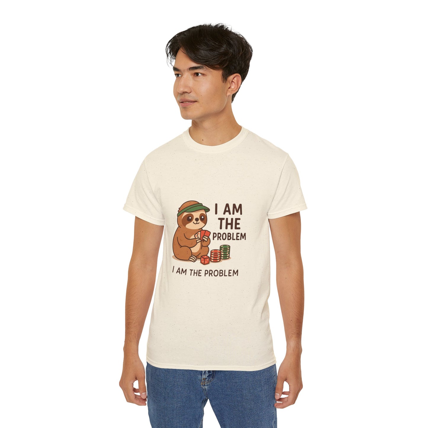 Playful Sloth Graphic Tee - Funny Gift for Animal Lovers, Unisex Cotton Shirt, Casual Wear, Unique Birthday Present, Cute Humor Top