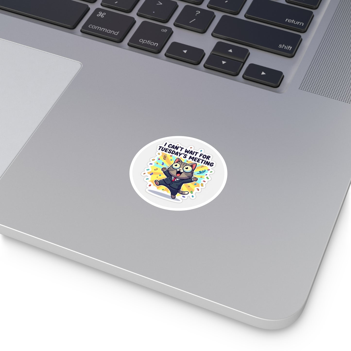 Exciting Round Stickers for Meetings, Fun Office Decor, Cat Lover Gifts, Motivational Stickers, Indoor/Outdoor Use