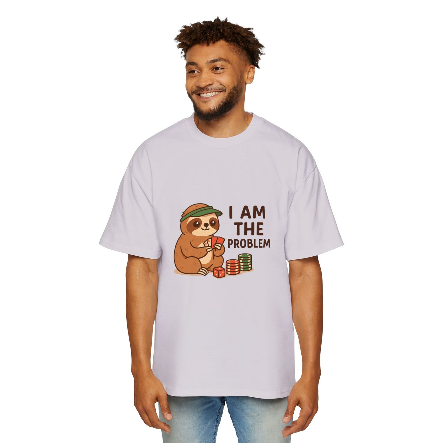 Playful Oversized Men’s Tee with Fun Graphics - Ideal for Casual Days, Gift, Humor, Parties, or Relaxing